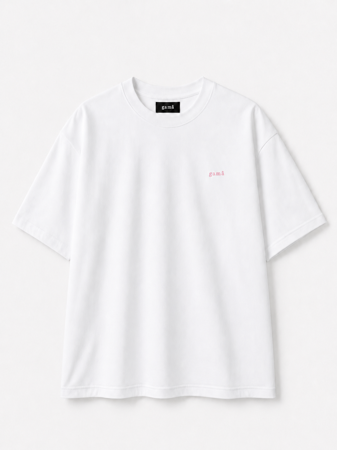Beyaz Arkası Baskılı Tshirt