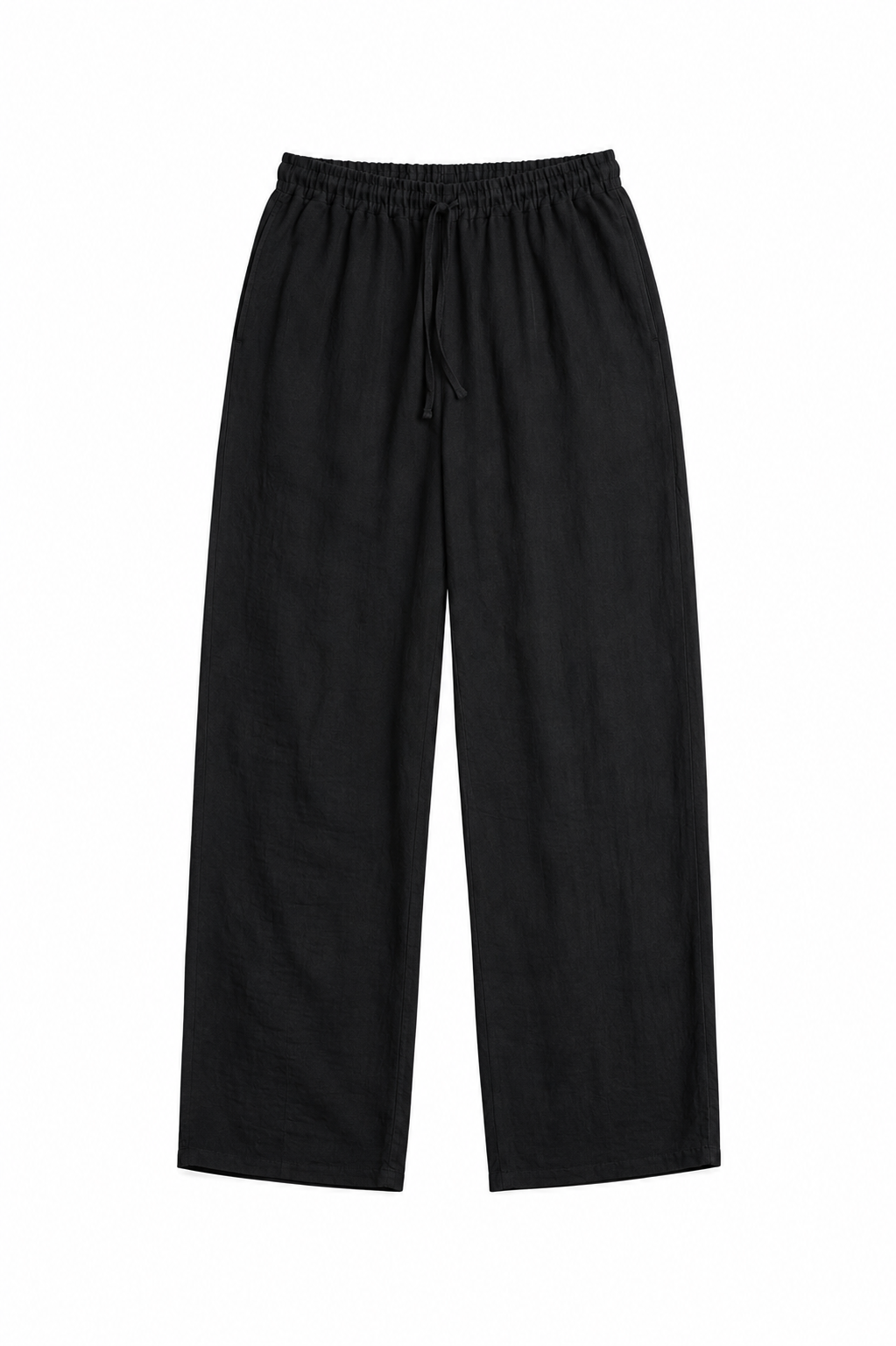 Siyah Keten Pantolon