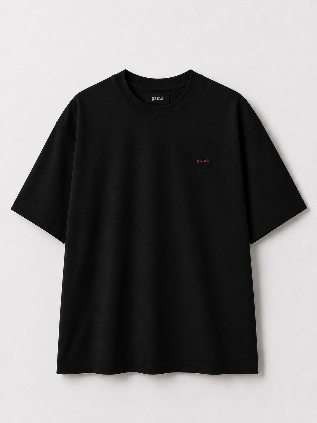 Siyah Gama Baskılı Tshirt