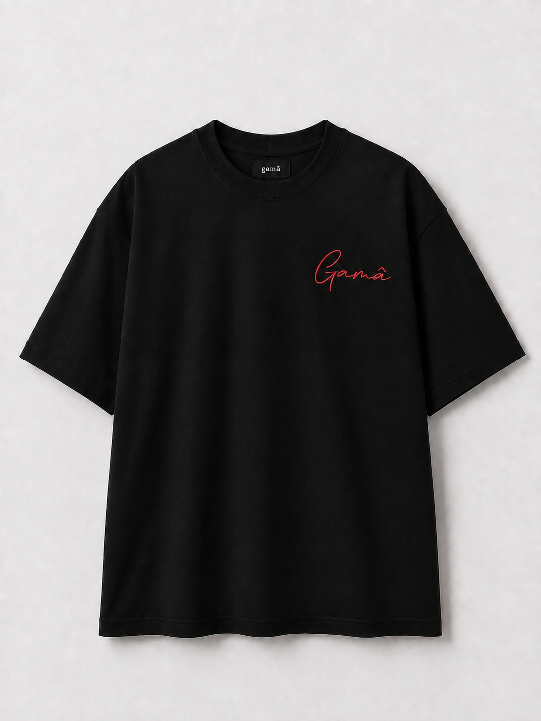 Siyah Gama Baskılı Tshirt