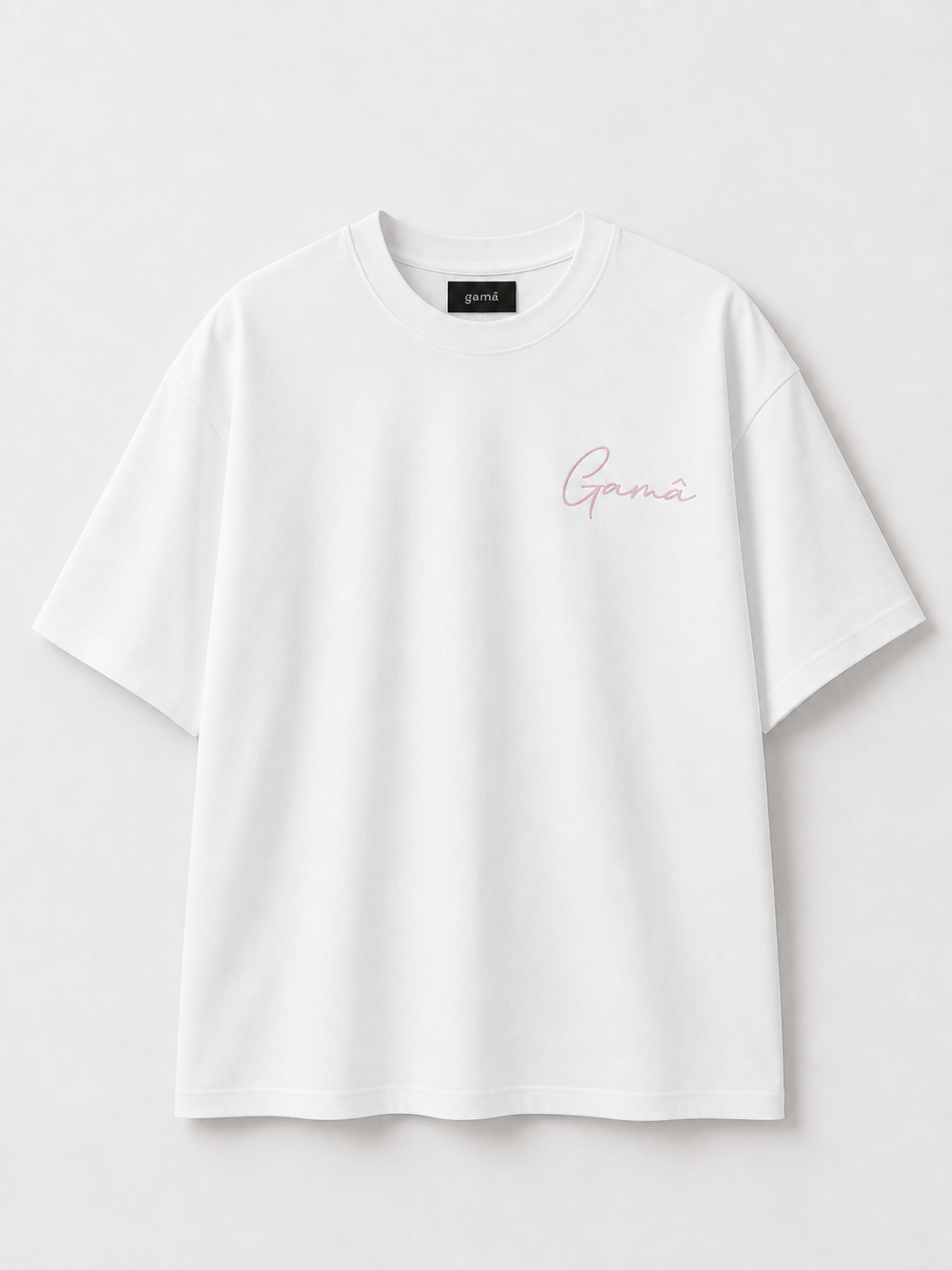 Beyaz Arkası Baskılı Tshirt