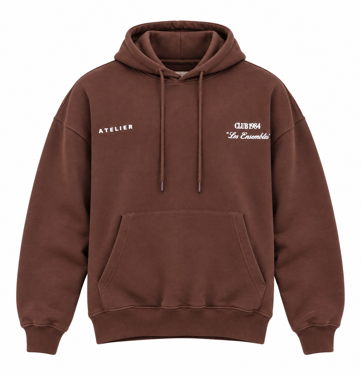 Kahve Kapşonlu Sweatshirt