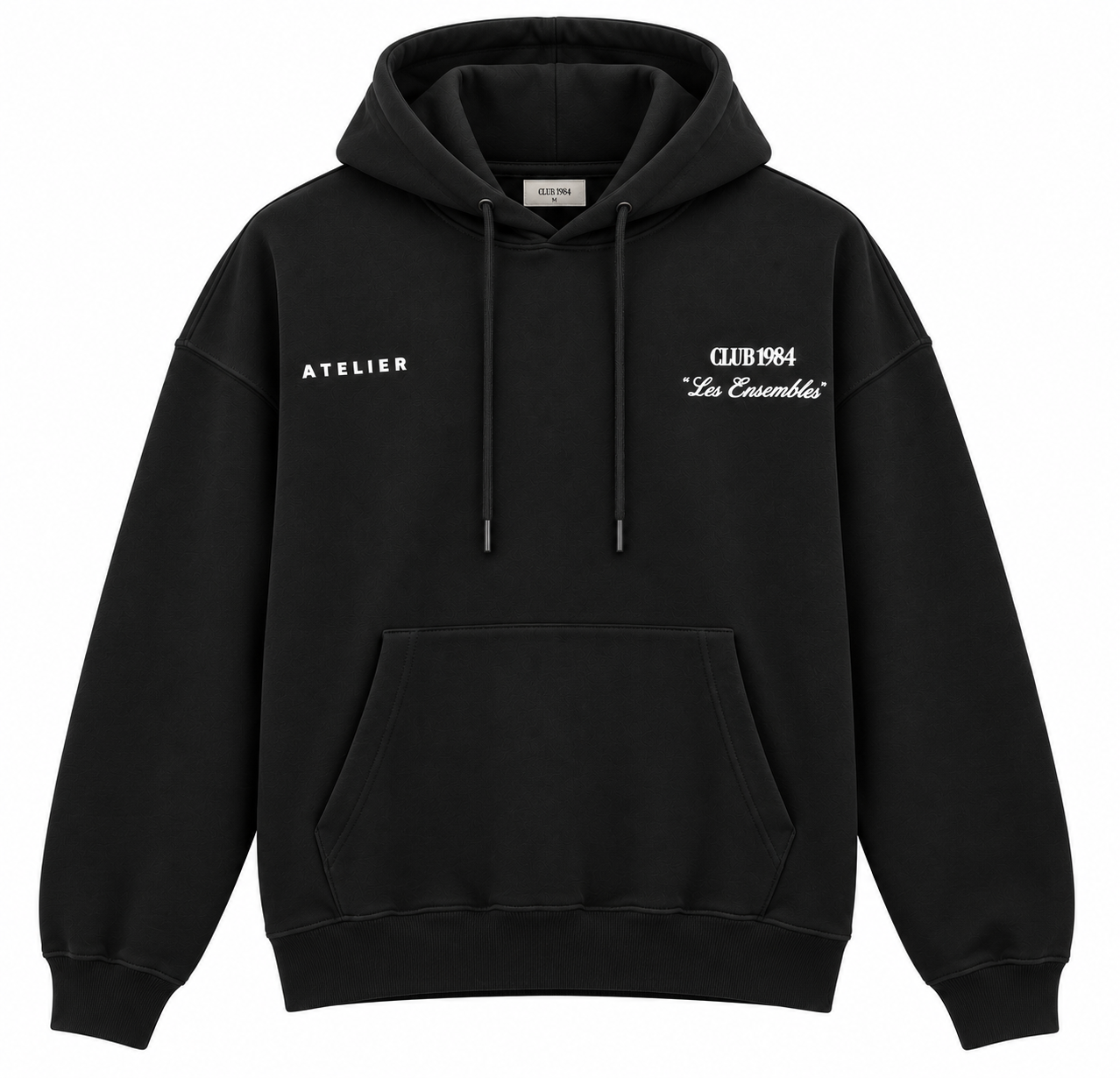 Siyah Kapşonlu Sweatshirt